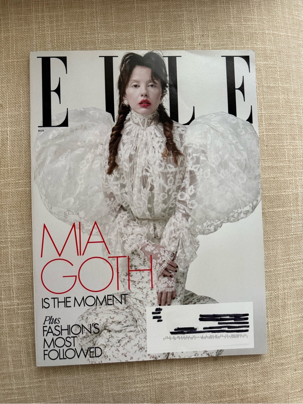 Elle Magazine Featuring Mia Goth